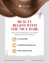 White Hair Salon Price List ใบปลิว Template - Page 4