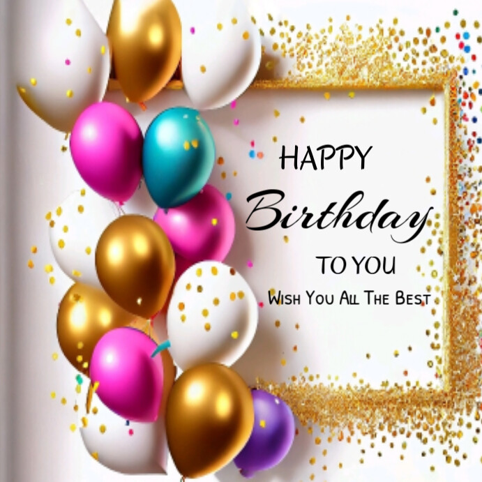 Plantilla de White Modern & Minimal Happy Birthday To You Instagram ...