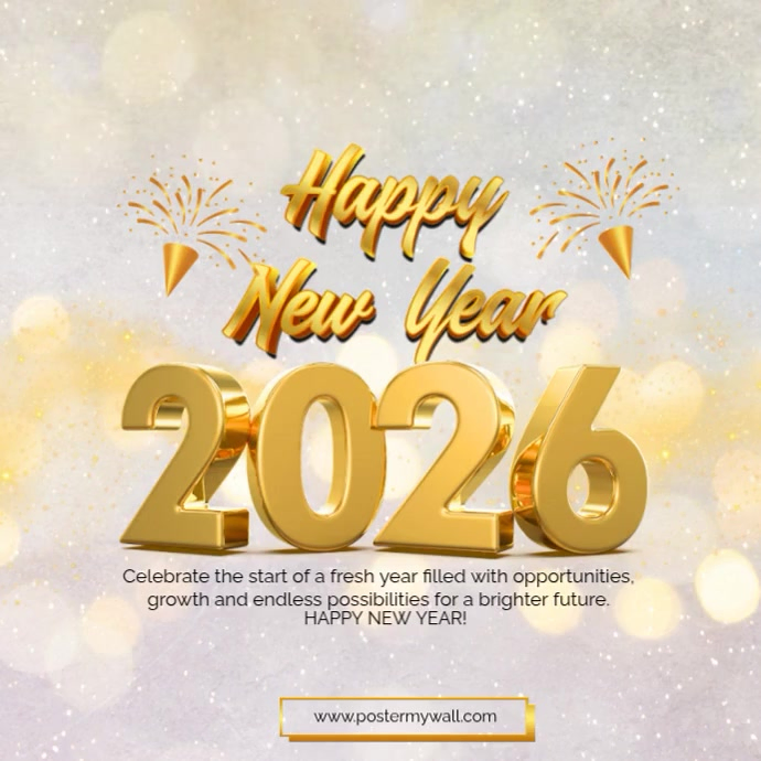 Copy of White Modern & Minimal Happy New Year 2026 Instagram Post ...