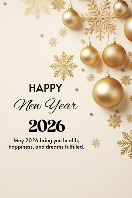 Copy of White Modern & Minimal Happy New Year Celebration Poster ...