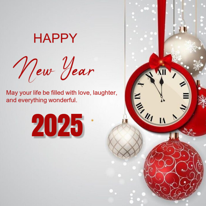 Copy of White Modern & Minimal Happy New Year Instagram Post | PosterMyWall