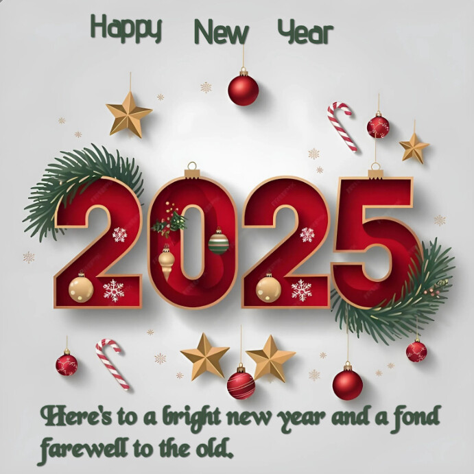 Copy of White Modern & Minimal Happy New Year Instagram Post | PosterMyWall
