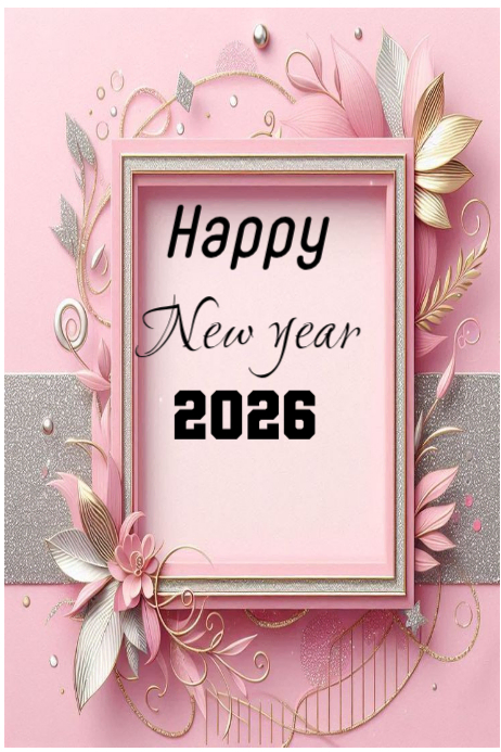White Modern & Minimal Happy New Year Poster Template 2026 Poster ...
