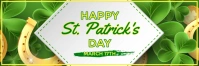 White Modern & Minimal Happy St. Patrick's Day Tajuk Twitter template