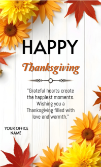 白色 Thanksgiving Celebration 美国正规 Template
