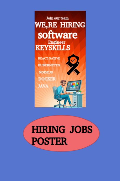 Software Engineer Hiring Template | PosterMyWall