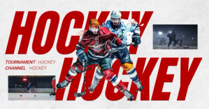 White Modern & Minimal Hockey Facebook Shared template
