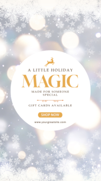 Blanc Holiday Magic Gift Cards Instagram Story Template
