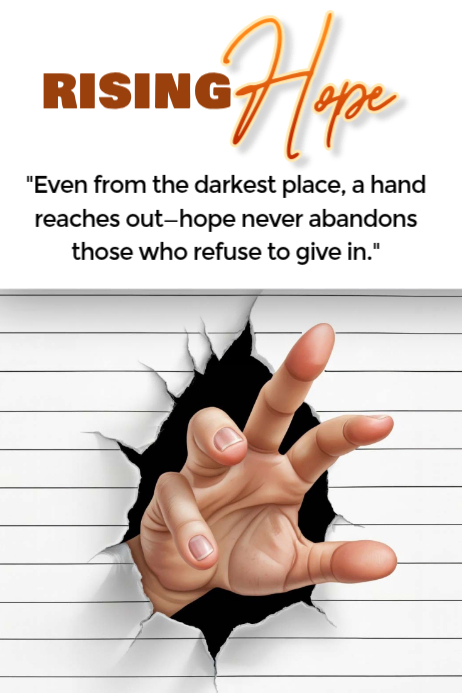 Hope And Resilience Posters Template | PosterMyWall