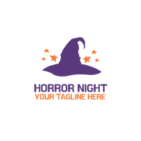 Hvid Horror Night Logo Template