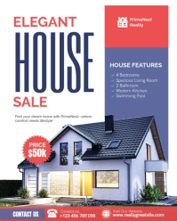 White Modern & Minimal House Sale Real Estate Listing Template Instagram Portrait