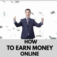 White Modern & Minimal How To Earn Money Online Logo template