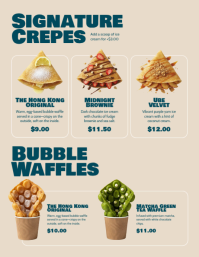 White Ice Cream Menu Løbeseddel Template - Page 4
