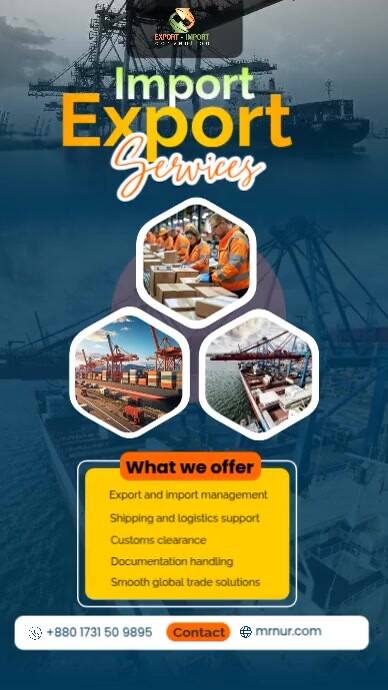 White Modern & Minimal Import And Export Services Instagram Story ...