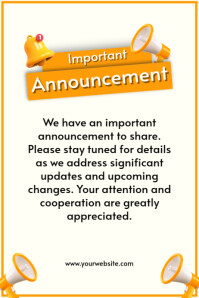 Announcement template | PosterMyWall