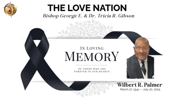 White Modern & Minimal In Memory Of Youtube Channel Cover Photo template