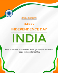 Bianco Independence Day Celebration Instagram Portrait Template