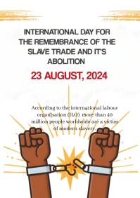 White Modern & Minimal International Day For A4 template