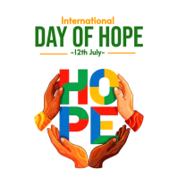 White International Day of Hope Instagram-opslag Template