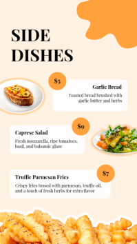 White Italian Restaurant Menu Instagram Story Template - Page 5