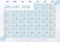 January 2026 Template | PosterMyWall