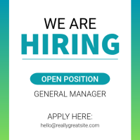 Blanc Job Hiring Pos Instagram Template