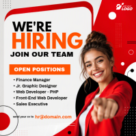 Wit Job Recruitment โพสต์บน Instagram Template