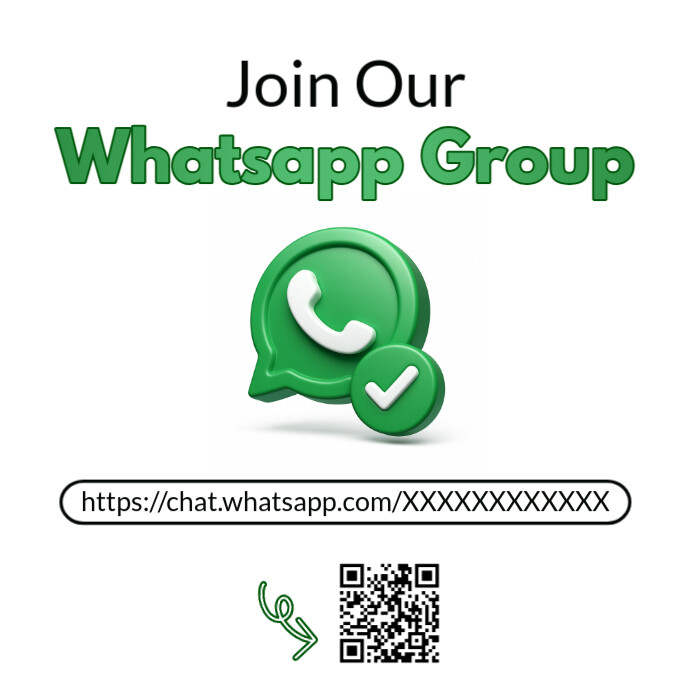 White Modern & Minimal Join Our Whatsapp Group Link Invitation Flyer Template  Instagram Post