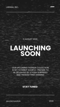 White Modern & Minimal Launching Soon Reel Instagram Instagram-Reel template