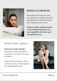 White Modern & Minimal Lifestyle and Personal Growth A4 template - Page 5