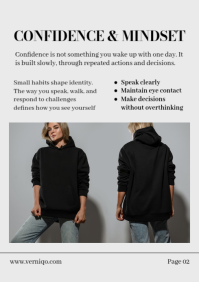 White Modern & Minimal Lifestyle and Personal Growth A4 template - Page 3