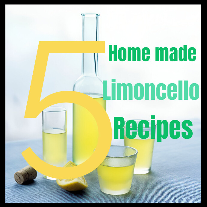 White Modern & Minimal Limoncello Recipe  Ins Publicação no Instagram template