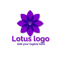 Wit Lotus Logo Logo Template