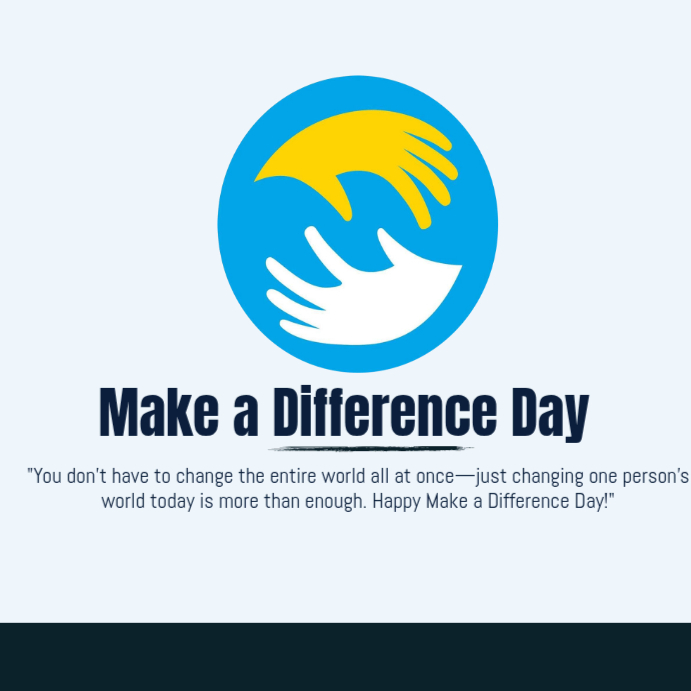 Plantilla de Make A Difference Day | PosterMyWall