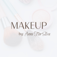 White Modern & Minimal Makeup Logo Logo template