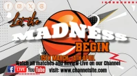 White Modern & Minimal March Madness  Youtube Thumbnail template