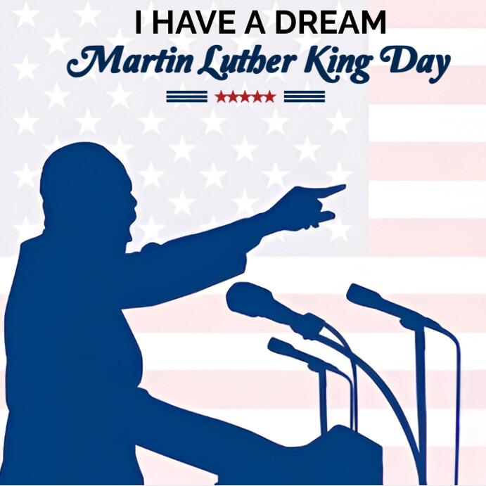 Copy of White Modern & Minimal Martin Luther King Day Instagram Post ...