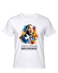 White Modern & Minimal Martin Luther King Jr Day Poster  Instagram Portrait template