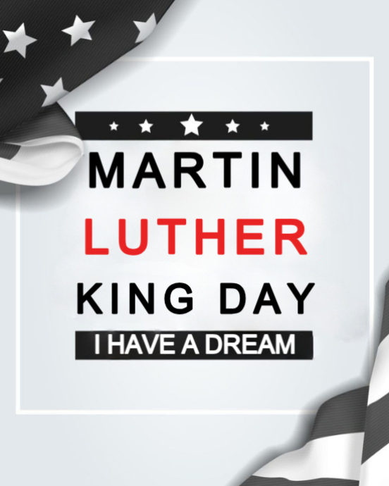 White Modern & Minimal Martin Luther King Jr Day Instagram Portrait ...