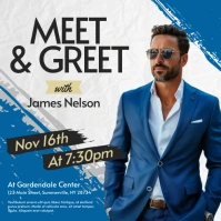 White Modern & Minimal Meet & Greet Instagram template