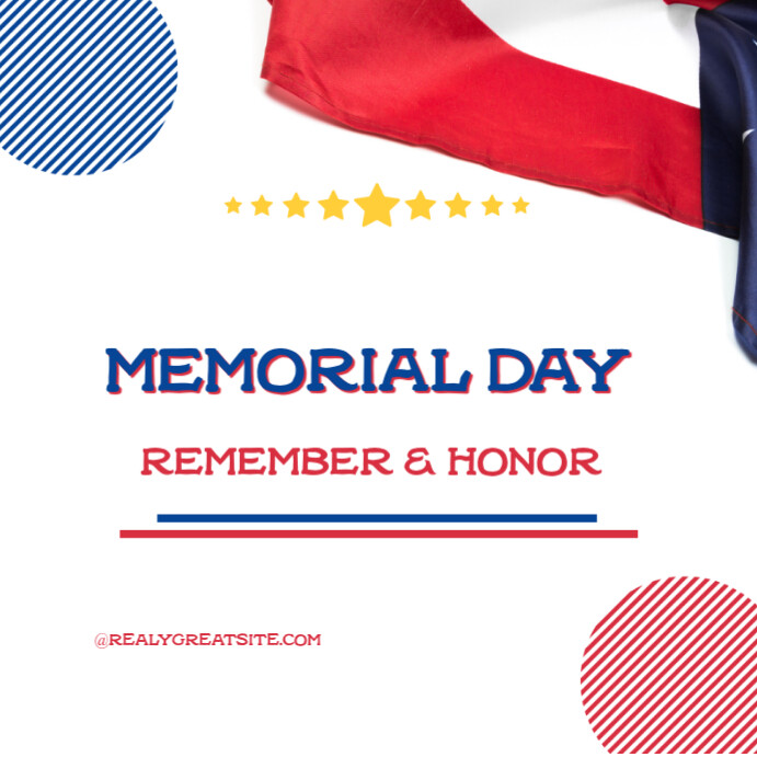 Copy of White Modern & Minimal Memorial Day Instagram Post | PosterMyWall