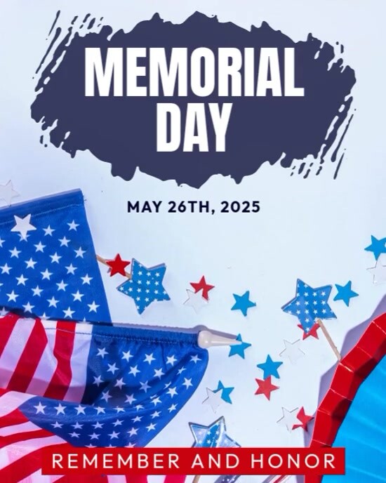 Copy of White Modern & Minimal Memorial Day Instagram Portrait ...