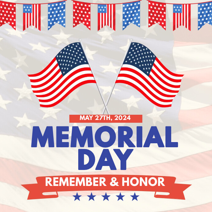 Copy of White Modern & Minimal Memorial Day Pos Insta | PosterMyWall