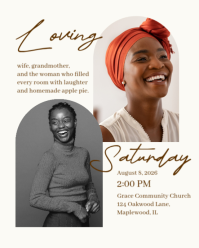 White Memorial Service Instagram Portrait Template - Page 2