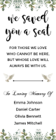 White Memorial Tribute Banner avvolgibile 2' × 5' Template