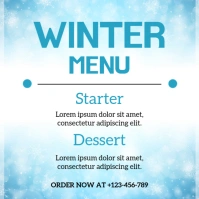 White Modern & Minimal Menu Pos Instagram template