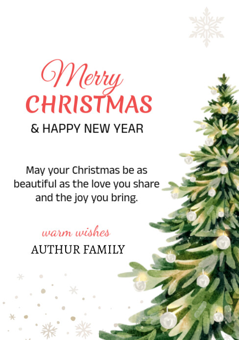 Copy of White Modern & Minimal Merry Christmas & Happy New Year ...