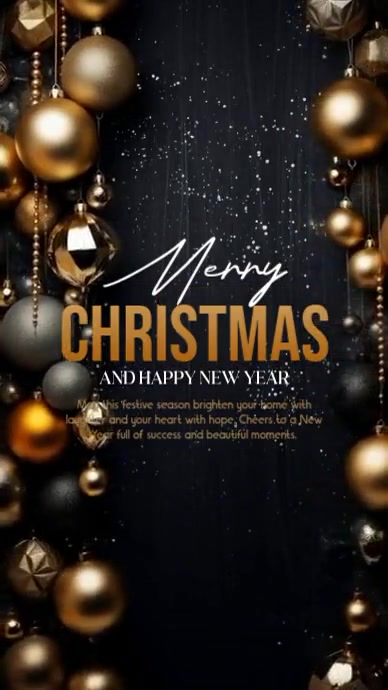 Plantilla de White Modern & Minimal Merry Christmas And Happy New Year ...