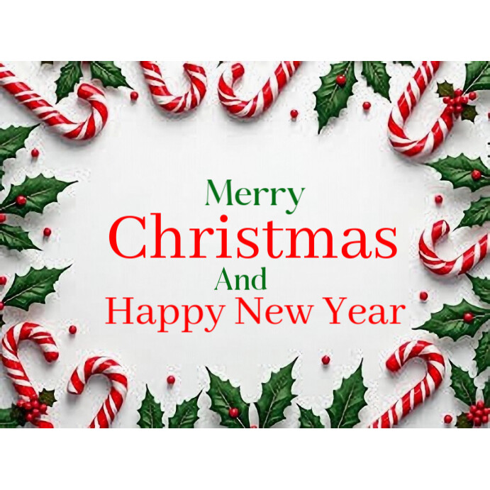 White Modern & Minimal Merry Christmas And Happy New Year Instagram ...