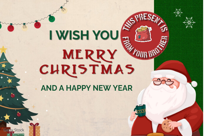 Copy of White Modern & Minimal Merry Christmas And New Year Template ...